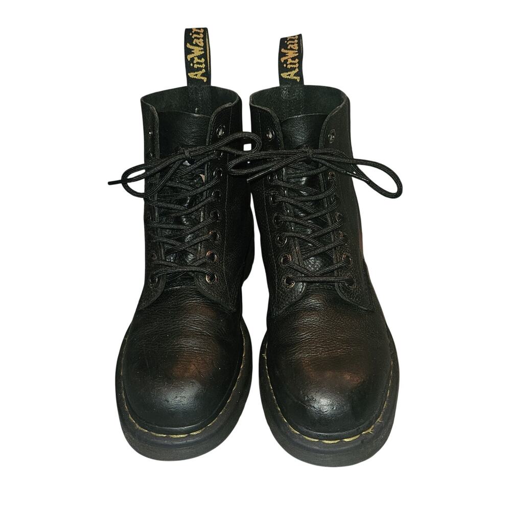 Dr Martens 1460 Pascal Milled Nubuck WP Leather Black Unisex M 10 W 11 Boots